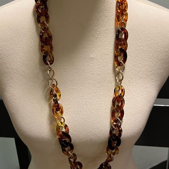 Premier Designs Elegant Tortoiseshell Chain Necklace #PDNK1 - Picture 7 of 7